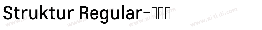Struktur Regular字体转换